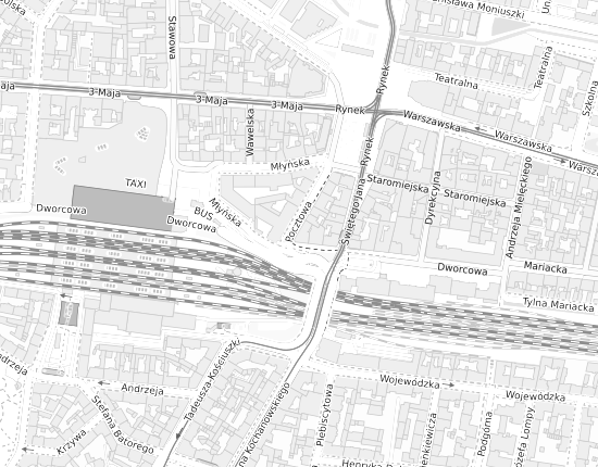 Mapa z adresem organizacji