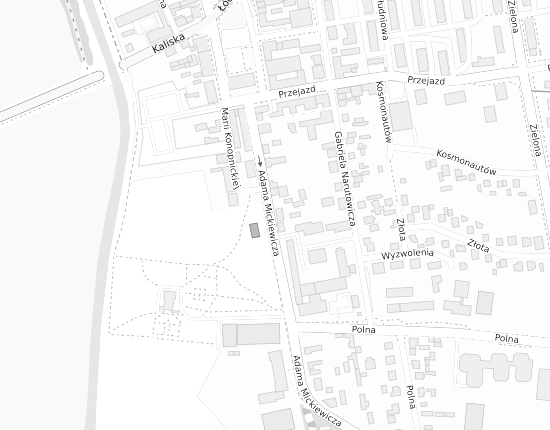 Mapa z adresem organizacji