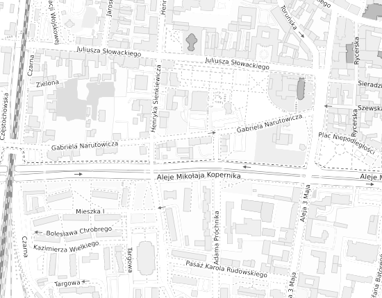 Mapa z adresem organizacji