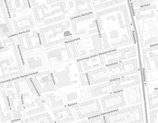 Mapa z adresem organizacji