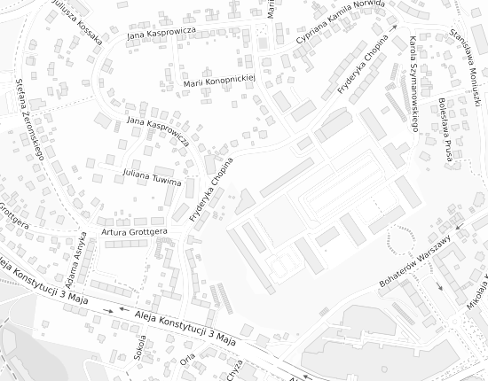 Mapa z adresem organizacji