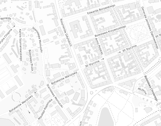 Mapa z adresem organizacji