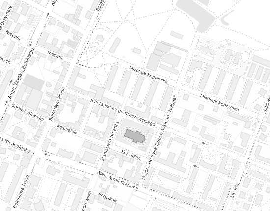 Mapa z adresem organizacji