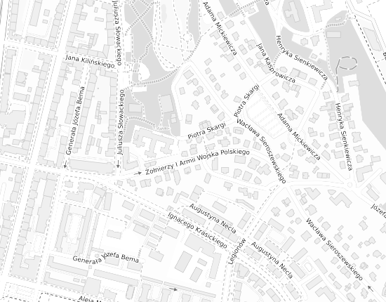Mapa z adresem organizacji
