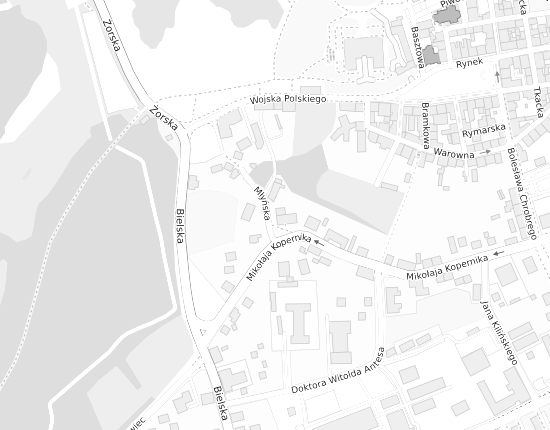 Mapa z adresem organizacji