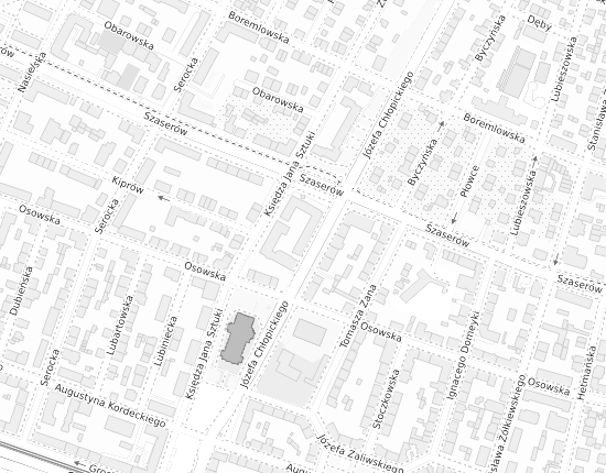 Mapa z adresem organizacji