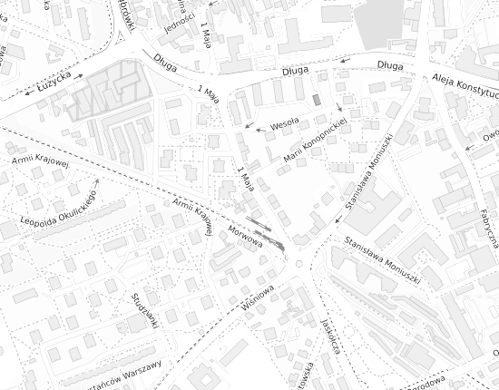 Mapa z adresem organizacji