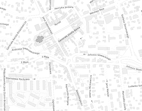 Mapa z adresem organizacji