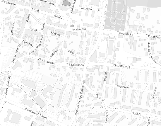 Mapa z adresem organizacji