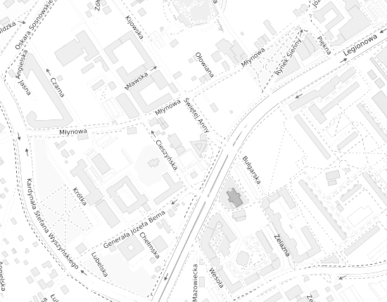 Mapa z adresem organizacji