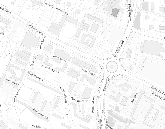 Mapa z adresem organizacji