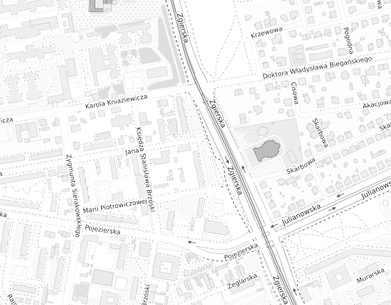 Mapa z adresem organizacji