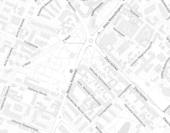 Mapa z adresem organizacji