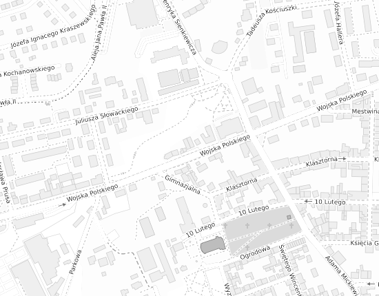 Mapa z adresem organizacji