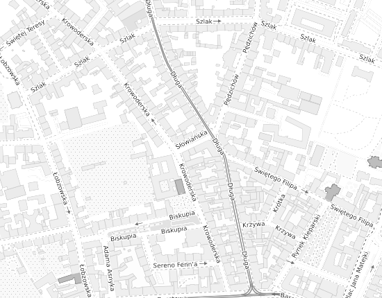Mapa z adresem organizacji