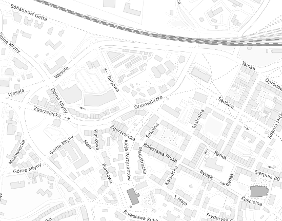 Mapa z adresem organizacji