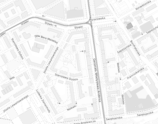Mapa z adresem organizacji