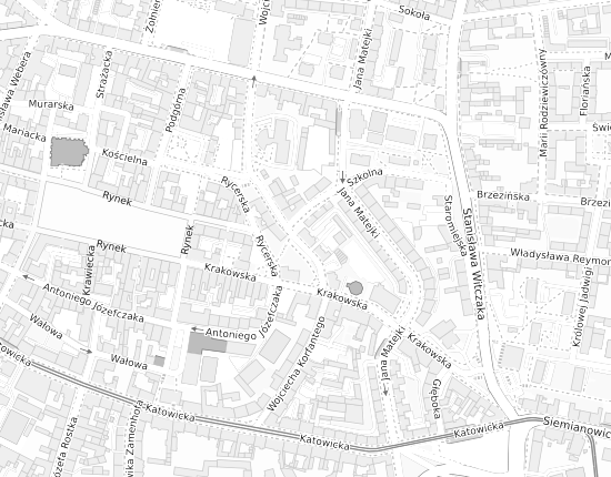 Mapa z adresem organizacji