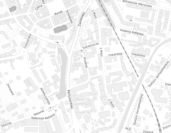 Mapa z adresem organizacji