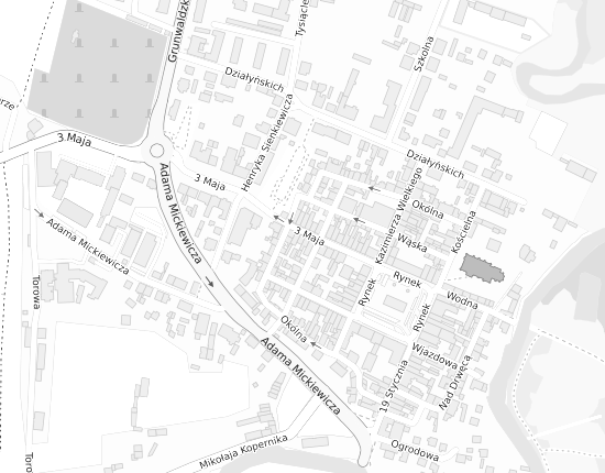 Mapa z adresem organizacji
