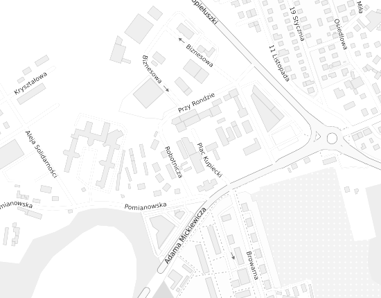 Mapa z adresem organizacji