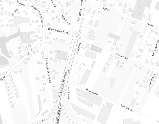 Mapa z adresem organizacji