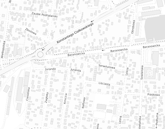 Mapa z adresem organizacji