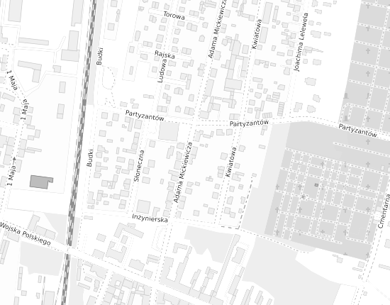 Mapa z adresem organizacji