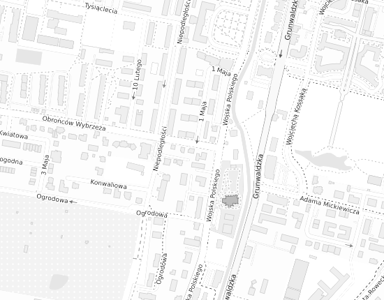 Mapa z adresem organizacji
