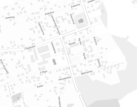 Mapa z adresem organizacji