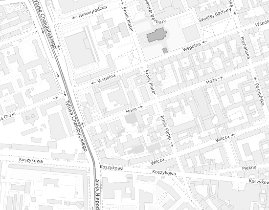 Mapa z adresem organizacji