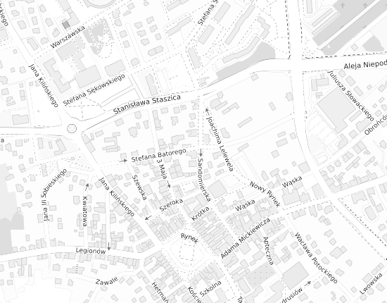 Mapa z adresem organizacji