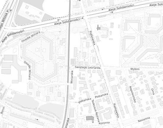 Mapa z adresem organizacji