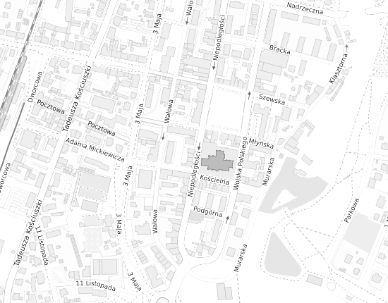 Mapa z adresem organizacji