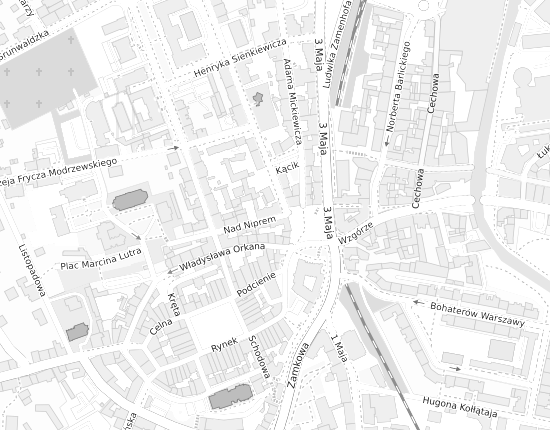 Mapa z adresem organizacji
