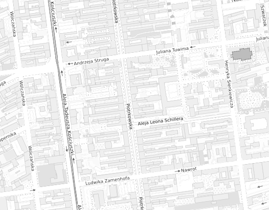 Mapa z adresem organizacji
