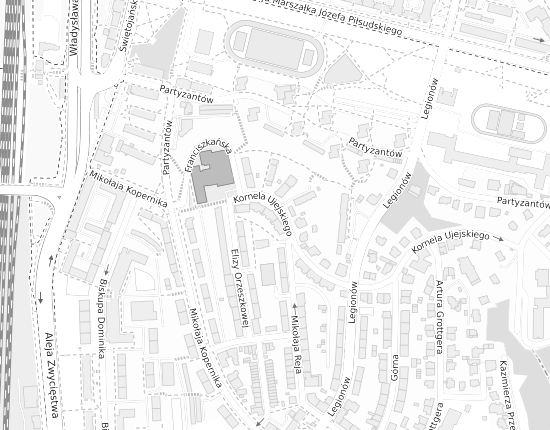 Mapa z adresem organizacji