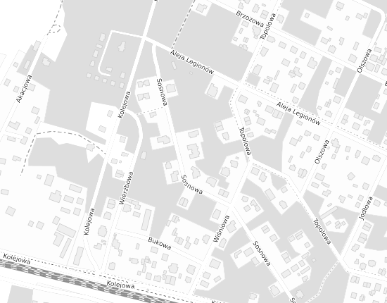 Mapa z adresem organizacji