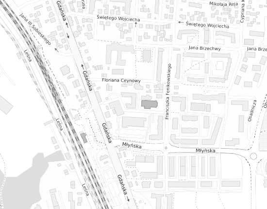 Mapa z adresem organizacji