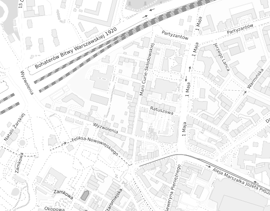 Mapa z adresem organizacji