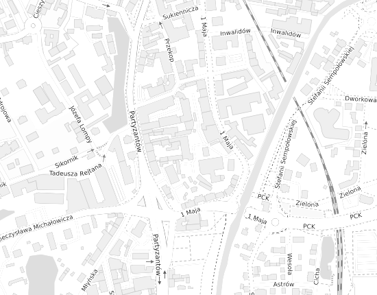 Mapa z adresem organizacji