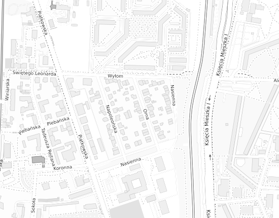 Mapa z adresem organizacji