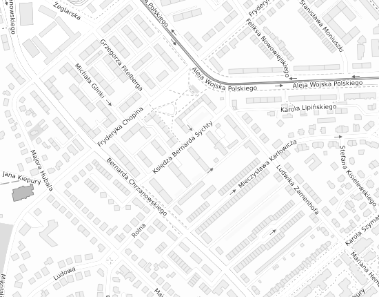 Mapa z adresem organizacji
