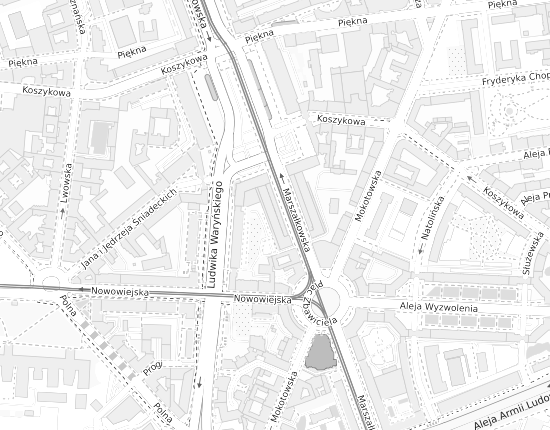 Mapa z adresem organizacji