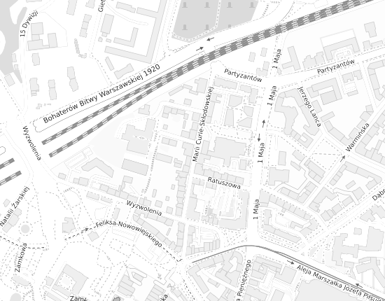 Mapa z adresem organizacji