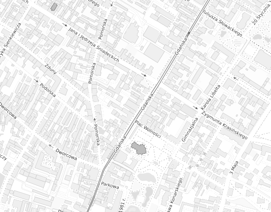 Mapa z adresem organizacji