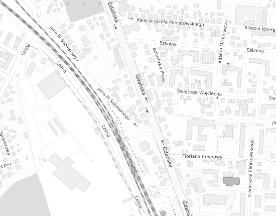 Mapa z adresem organizacji