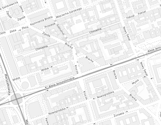 Mapa z adresem organizacji