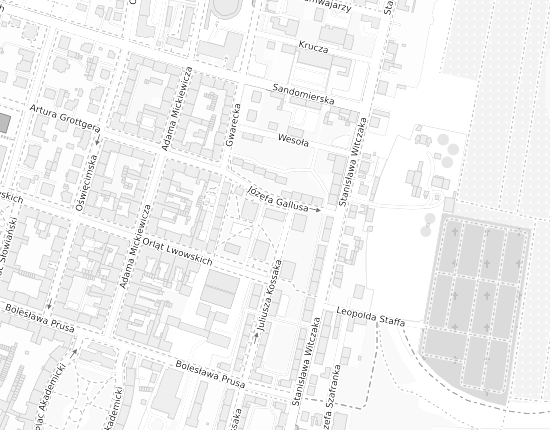 Mapa z adresem organizacji