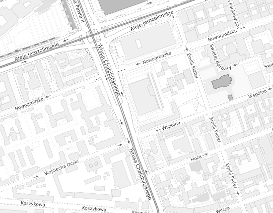 Mapa z adresem organizacji
